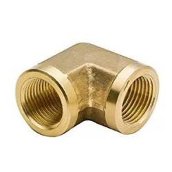 PMW - Union Female Elbow - Pack of 1 - Brass Union Elbow Female (BSP) Pipe Fitting and Other Plumbing Applications (3/8")